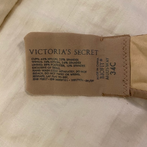 2 Victoria Secret 34C strapless/multi-way lot of 2 - Picture 2 of 2